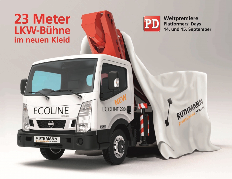 Die neue ECOLINE 230 feiert ihre Weltpremiere auf den Platformers' Days in Hohenroda