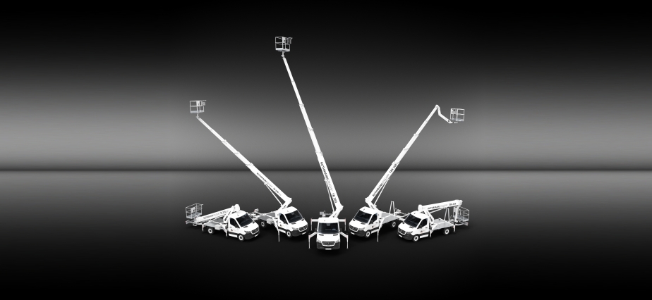 Die neue 3,5 t Baureihe von RUTHMANN mit bis zu 30 m Arbeitshöhe und max. 300 kg Korblast