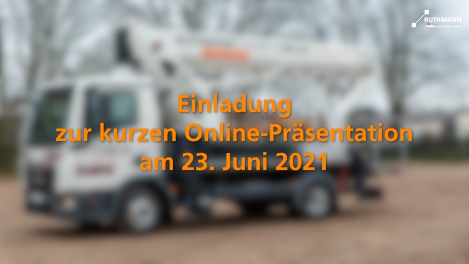 Einladung zur kurzen Online-Präsentation am 23. Juni 2021