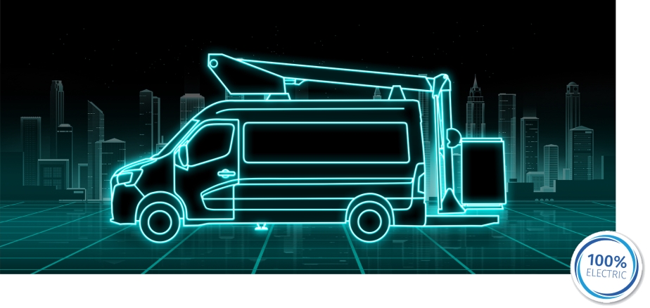 VERSALIFT VTL-41-145-F auf Renault Master - 100 % elektrisch