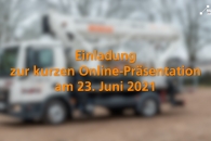 Einladung zur kurzen Online-Präsentation am 23. Juni 2021